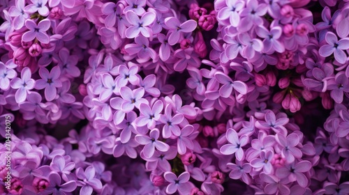 Lilac bloom delight: close-up shot of stunning lilac flowers for spring

