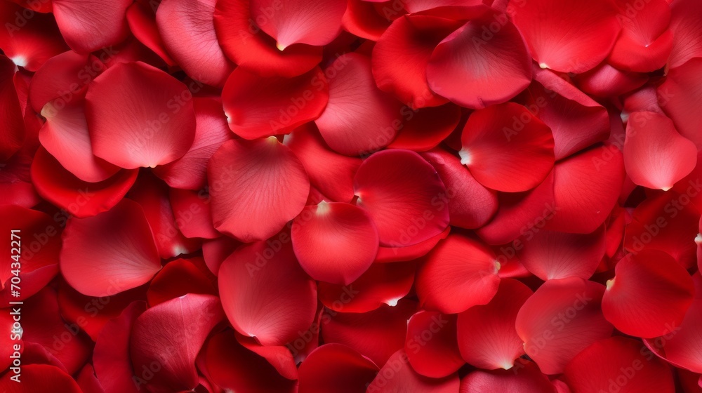 Vibrant red rose petals: a stunning top-view background image
Vibrant red rose petals: a stunning top-view background image