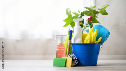 Effortless Cleaning with a Variety of Supplies in a Convenient Bucket - Enhance Hygiene and Tidiness at Home