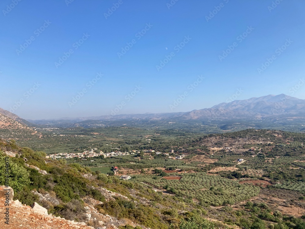valley in western Crete, Greece, near small village Melidoni
