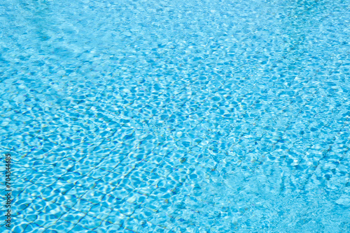 water in the pool close-up