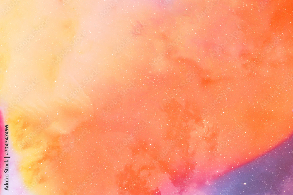 Holographic Space Backgrounds, Cosmic galaxy background with nebula