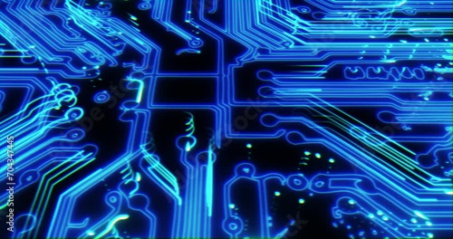 AI web network, a tech circuit board entwined with an NFT database. Empowering digital transformation, merging fintech and machine learning. Cryptocurrency server, shielded by robust cybersecurity.