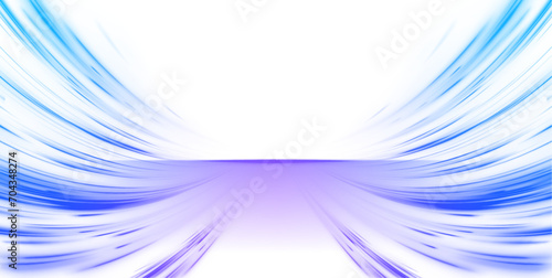 Abstract neon rays of light on a transparent background in PNG format. Purple speeds on the expressway. Sport car is made of polygons, lines and connected dots.	