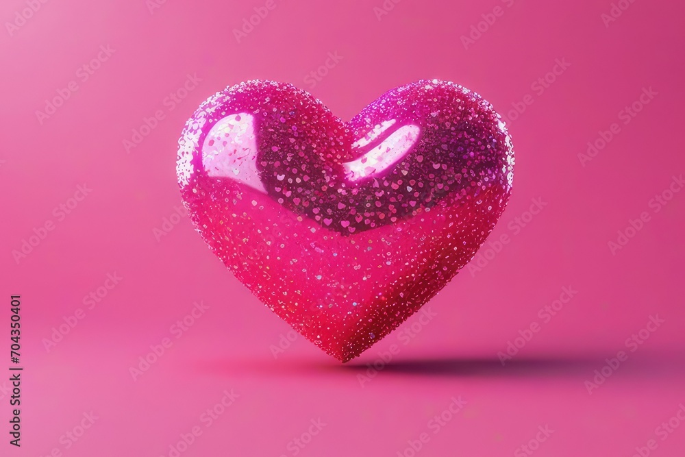 3D Heart with sparkle s. Social media emoji. Valentines day. Pink heart emoticon. Love mood. Cartoon creative design icon isolated. 3D Rendering 3D Heart with sparkle s. Social media emoji. Valentines day. Pink heart emoticon. Love mood. Cartoon creative design icon isolated. 3D Rendering