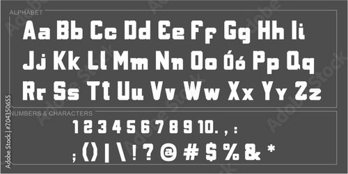 Alphabet Split Monogram, Split Letter Monogram, Alphabet Frame Font. Laser cut template. Initial monogram letters.