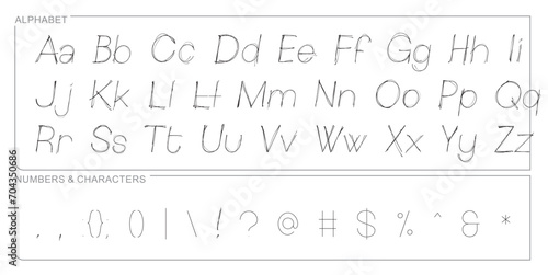 Alphabet Split Monogram, Split Letter Monogram, Alphabet Frame Font. Laser cut template. Initial monogram letters.