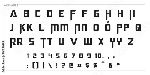 Alphabet Split Monogram, Split Letter Monogram, Alphabet Frame Font. Laser cut template. Initial monogram letters.