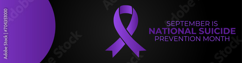 Vector illustration on the theme of National suicide prevention month observed each year during September. suit for banner, Holiday, cover, flyer, poster, card, brochure and background design.