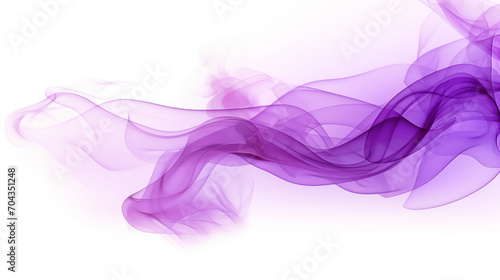 Purple Smoke on a White Background
