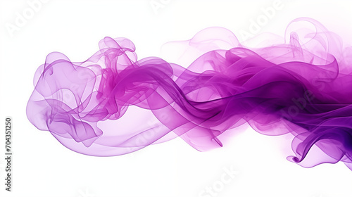 Purple Smoke on a White Background