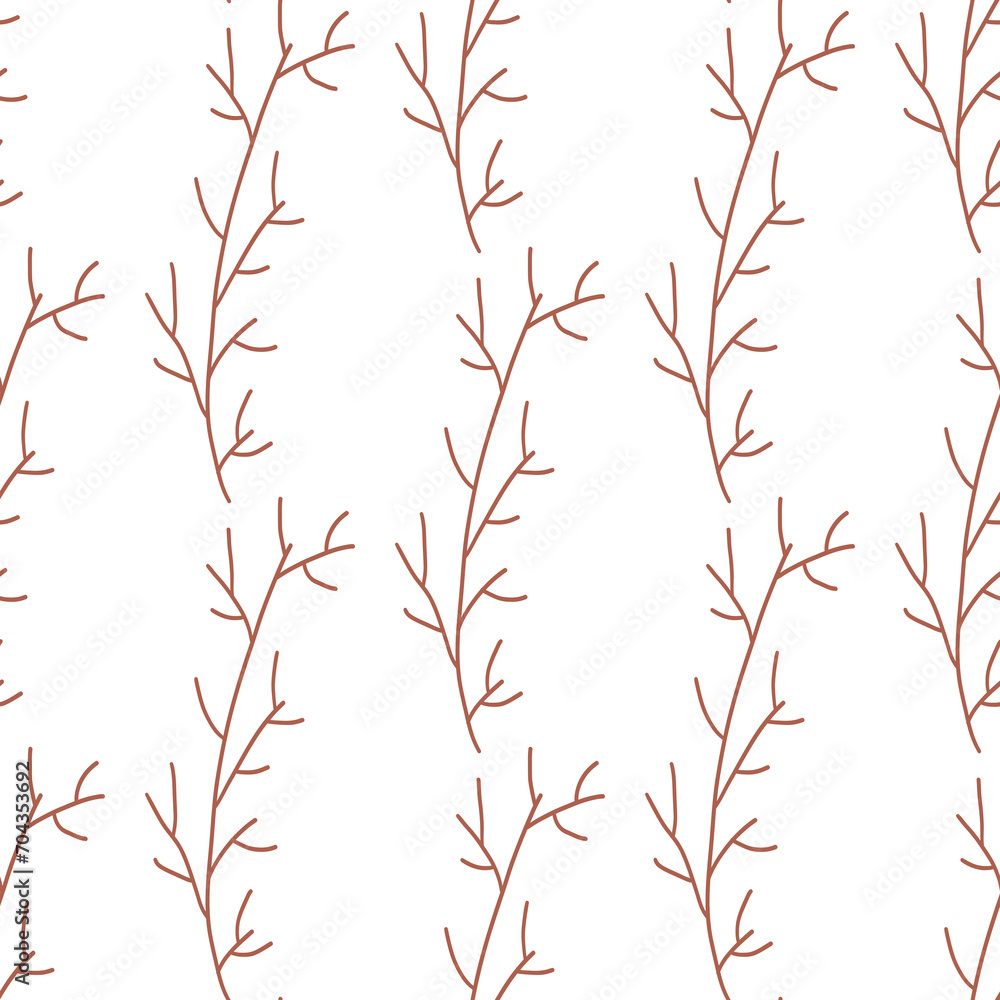 Fototapeta premium easter branches plant vector hunting spring patter