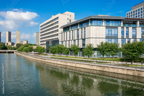 Modern urban business office building © evening_tao