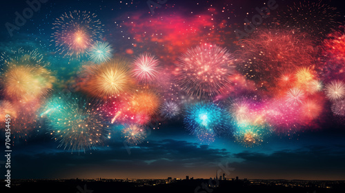 background with fireworks © Gianluca Lubrano