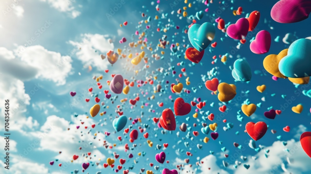Love balloons in the sky Love balloons in the sky