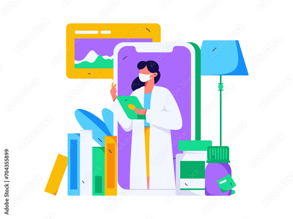 Medical characters fighting the epidemic flat vector concept operation hand drawn illustration
Medical characters fighting the epidemic flat vector concept operation hand drawn illustration