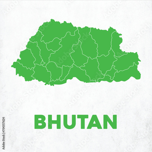 Detailed Bhutan Map