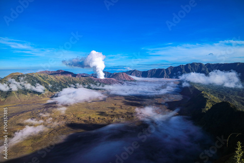 mountain view with beautiful sky in bromo