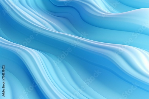Dimensional render of blue wavy pattern