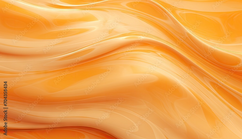 Abstract orange liquid wave pattern for backgrounds or designs.