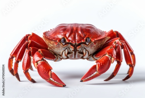 big crab isolated on a white background. generative ai