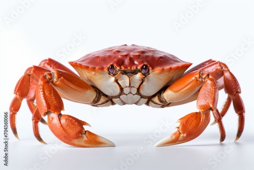 big crab isolated on a white background. generative ai