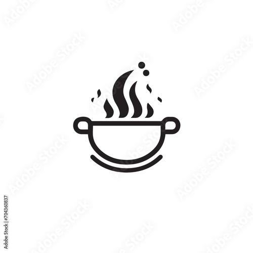 Pan in cartoon  doodle style. Isolated 2d vector illustration in logo  icon  sketch style  Eps 10  black and white. AI Generative