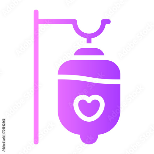 blood transfusion gradient icon