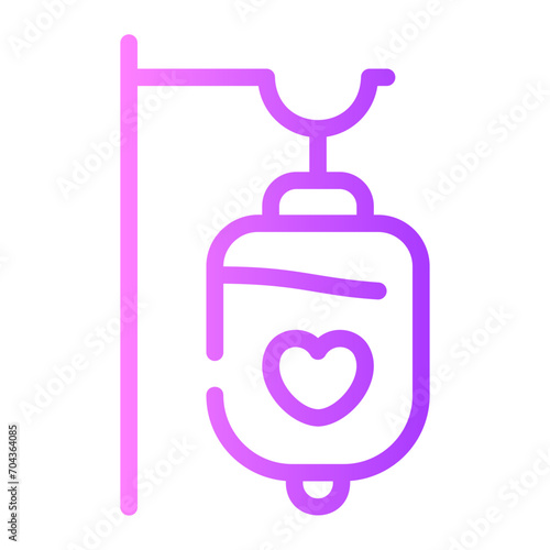 blood transfusion gradient icon
