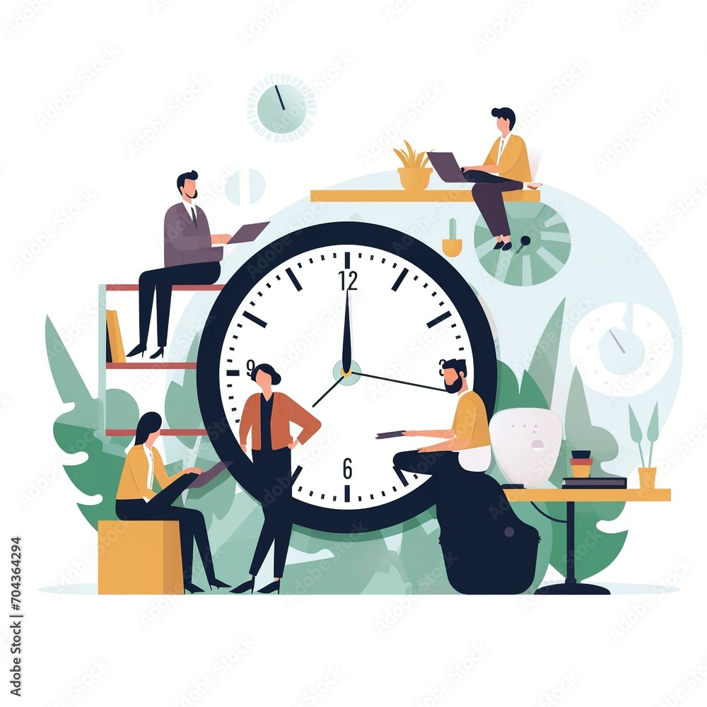 Diverse group of people working together in an office Diverse group of people working together in an office