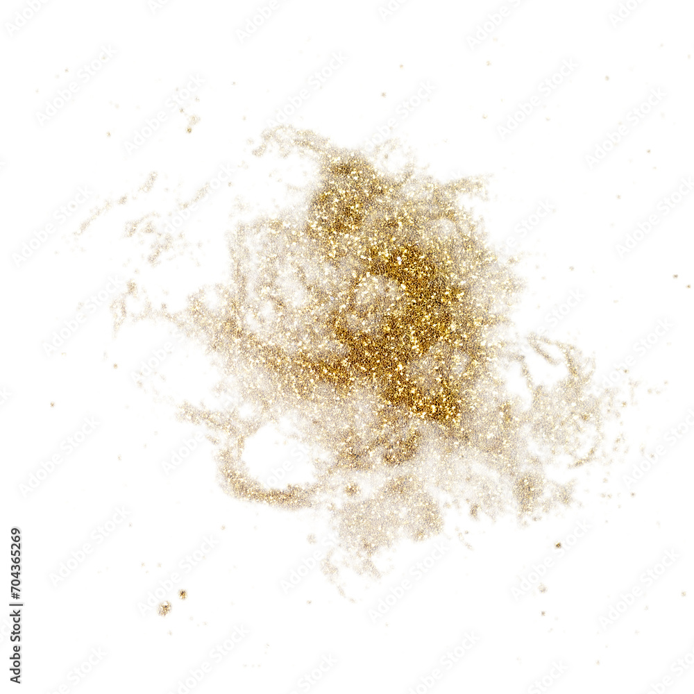 Fototapeta premium Gold glitter galaxy cloud