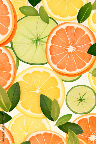Citrus background pattern
