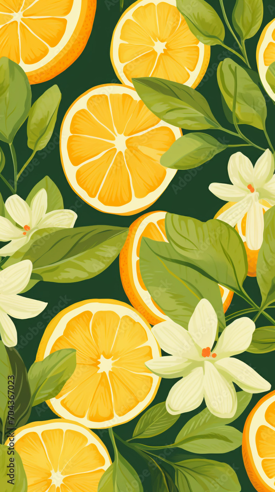 Citrus background pattern Citrus background pattern