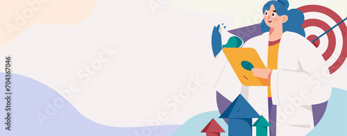 Medical characters fighting the epidemic flat vector concept operation hand drawn illustration
