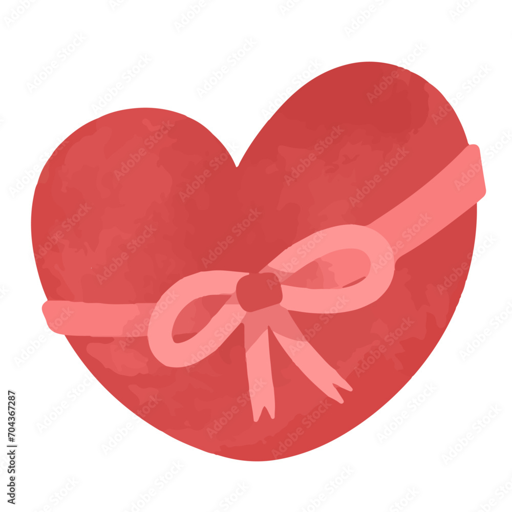 heart shape with ribbon heart shape with ribbon