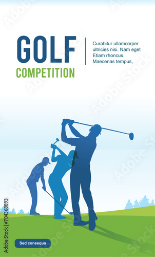 Great simple golf background design for any media	