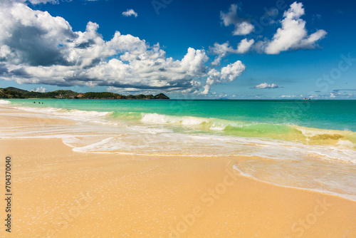 Caribbean beach - Antigua Islan photo