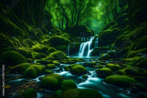 waterfall in the jungle © usama