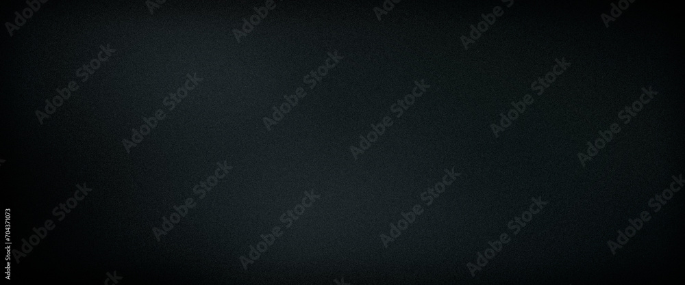 Fototapeta Abstract dark gray ultrawide gradient grainy premium background. Perfect for design, banner, wallpaper, template, art, creative projects, desktop. Exclusive quality, vintage style of the 70s, 80s, 90s
