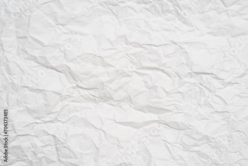 clean crumpled of white paper for abstract background and texture.