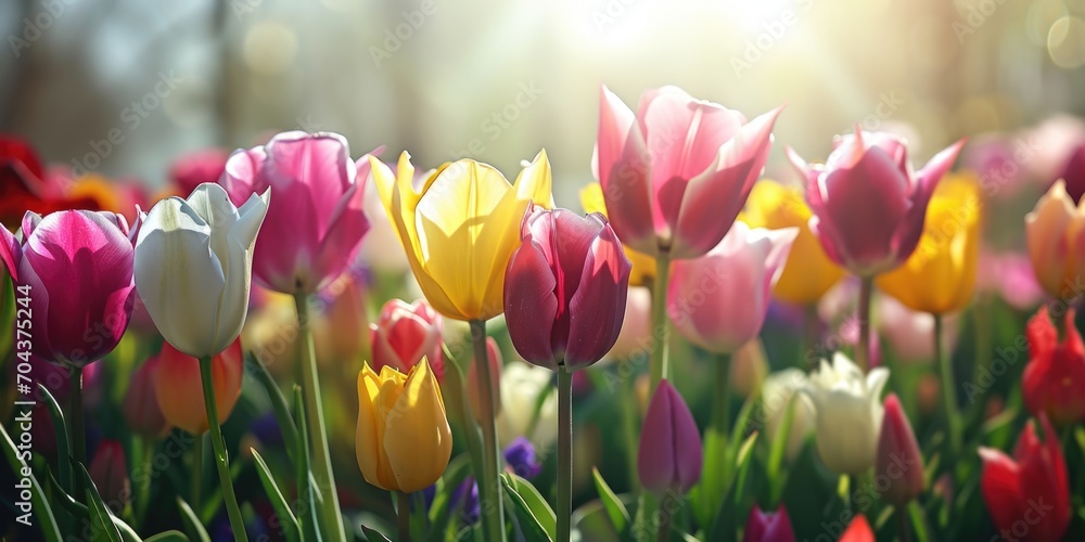 white tulip flower in the tulips farmland white tulip flower in the tulips farmland
