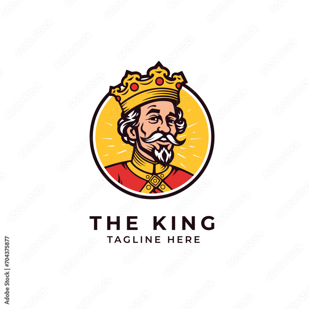 The king logo vector illustration