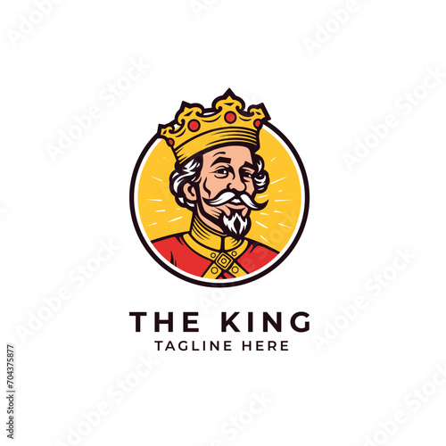 The king logo vector illustration