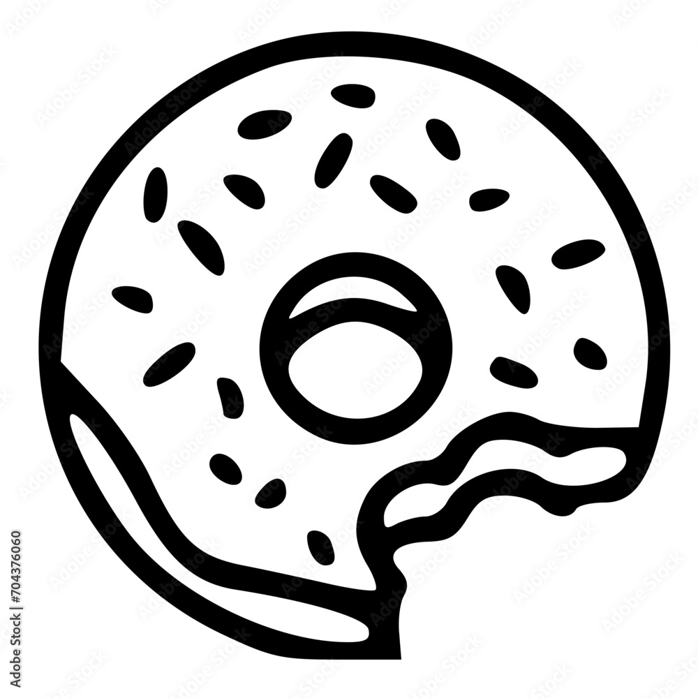 I represented a doughnut that I took a bite of. I represented a doughnut that I took a bite of.