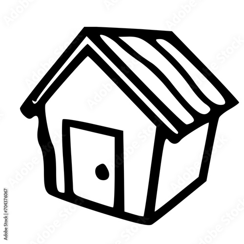 The icon that created the shape of the house.