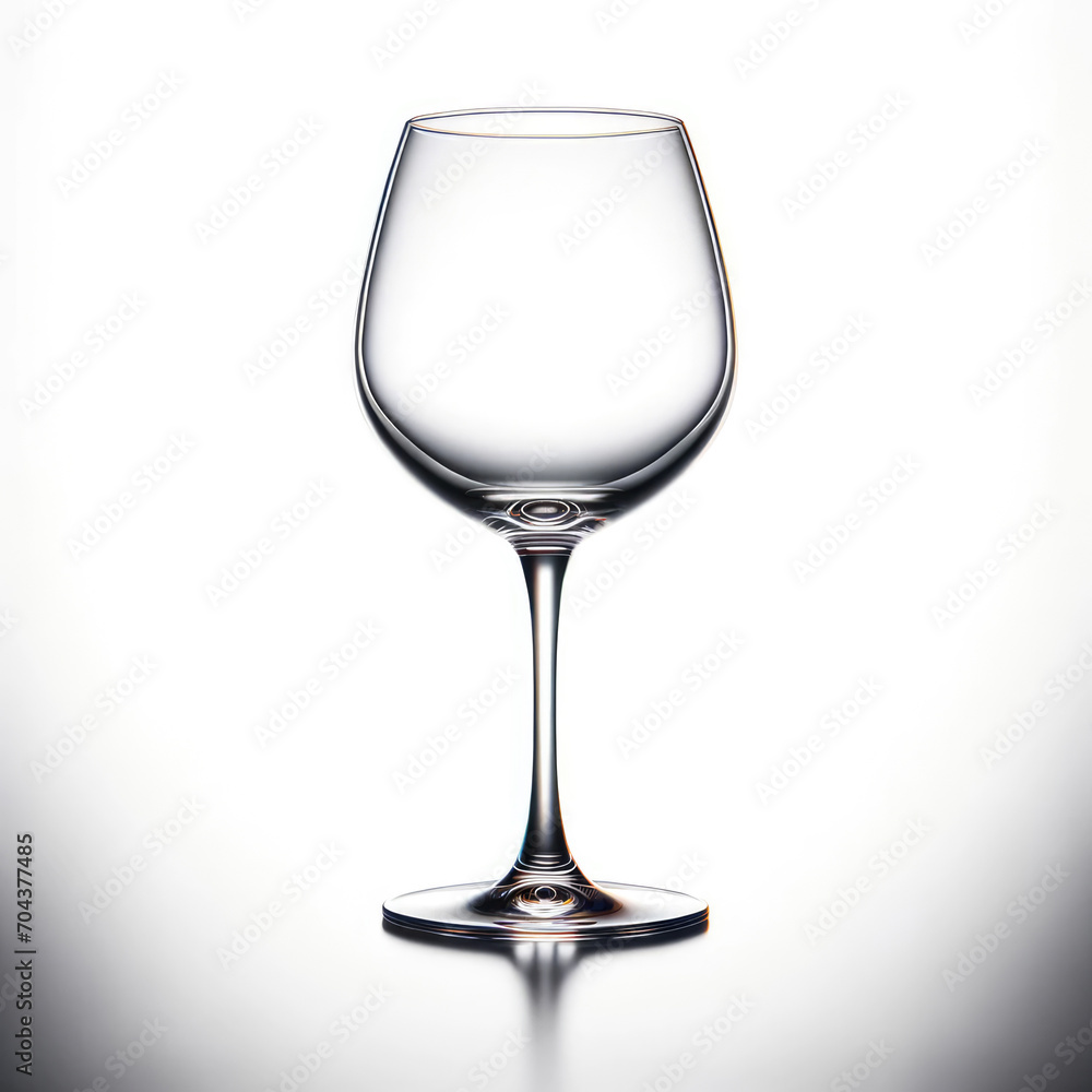 an empty wine glass on a stark white background an empty wine glass on a stark white background