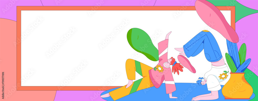 Practicing yoga, physical and mental health, flat vector character concept, operation hand drawn illustration
Practicing yoga, physical and mental health, flat vector character concept, operation hand drawn illustration