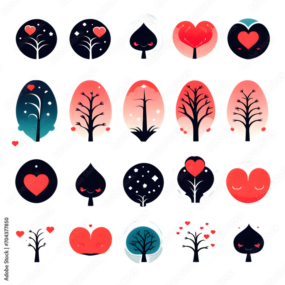 set of icons Generative ai set of icons Generative ai