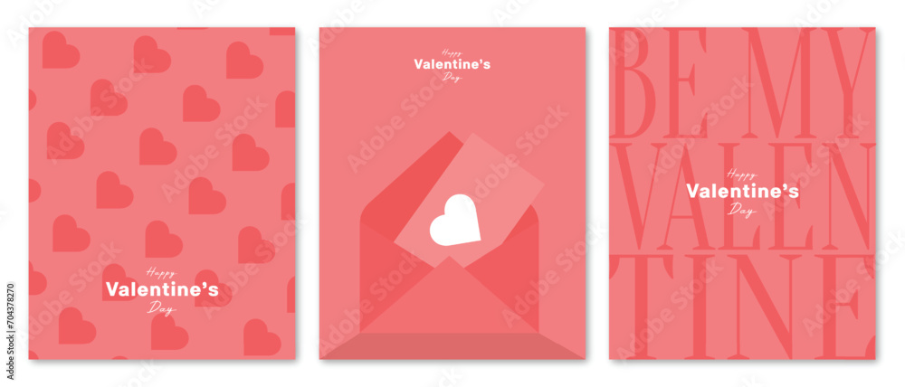 vector happy valentines day poster banner template vector happy valentines day poster banner template