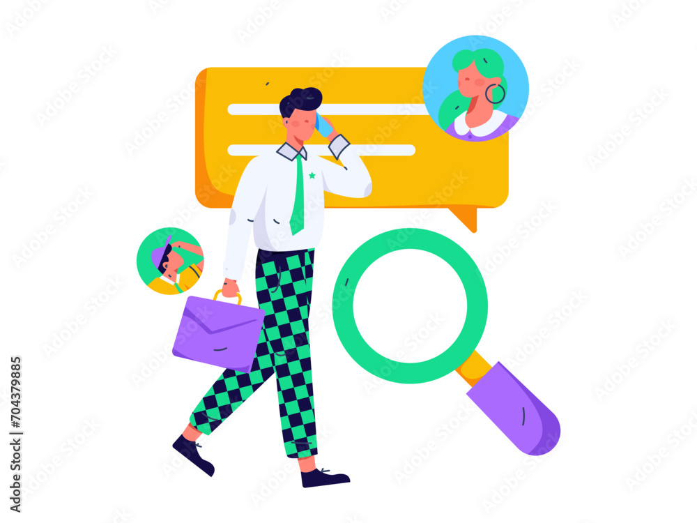 Personnel doing job interview flat vector concept operation hand drawn illustration
Personnel doing job interview flat vector concept operation hand drawn illustration